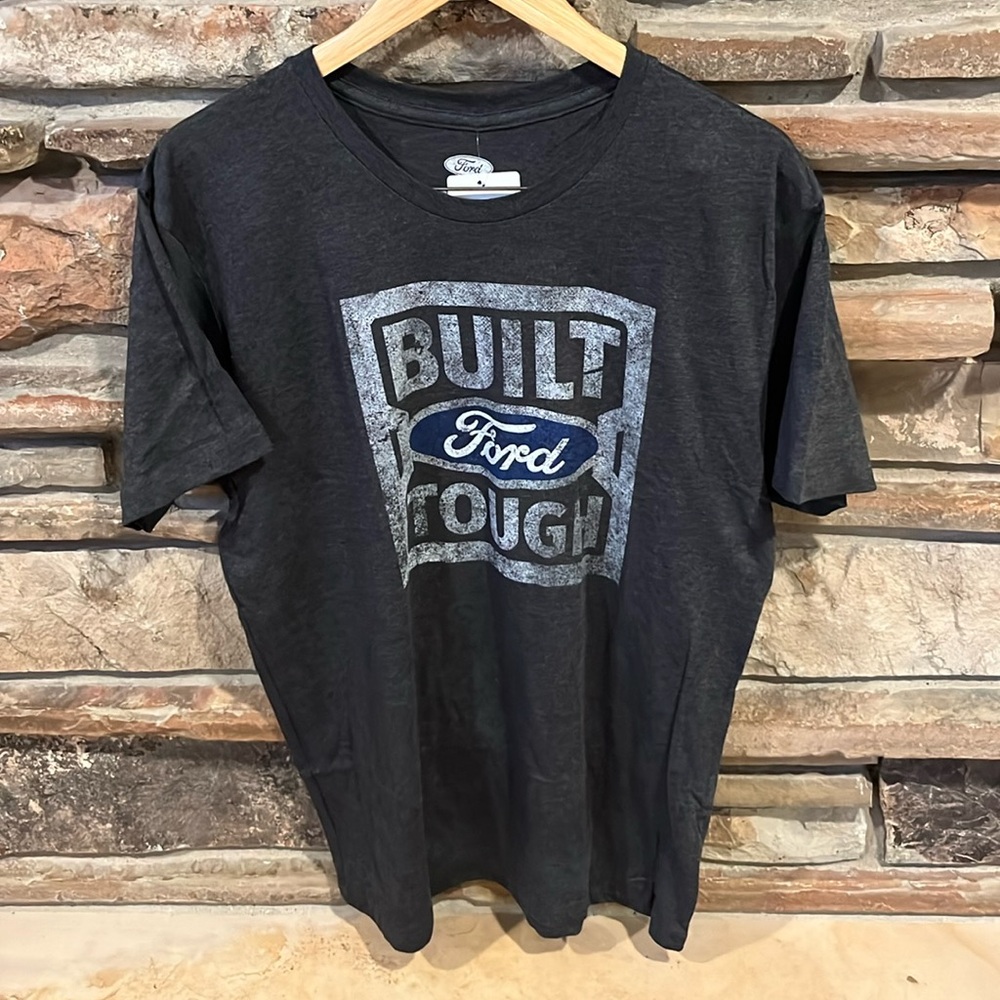 Built Ford Tough Charcoal Grey Short Sleeve Crewneck Tee